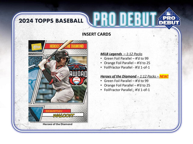 2024 Topps Pro Debut Baseball Jumbo Hobby Box