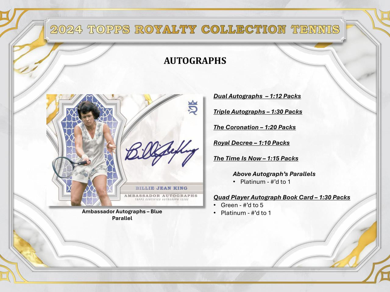2024 Topps Royalty Tennis Hobby Case (4)