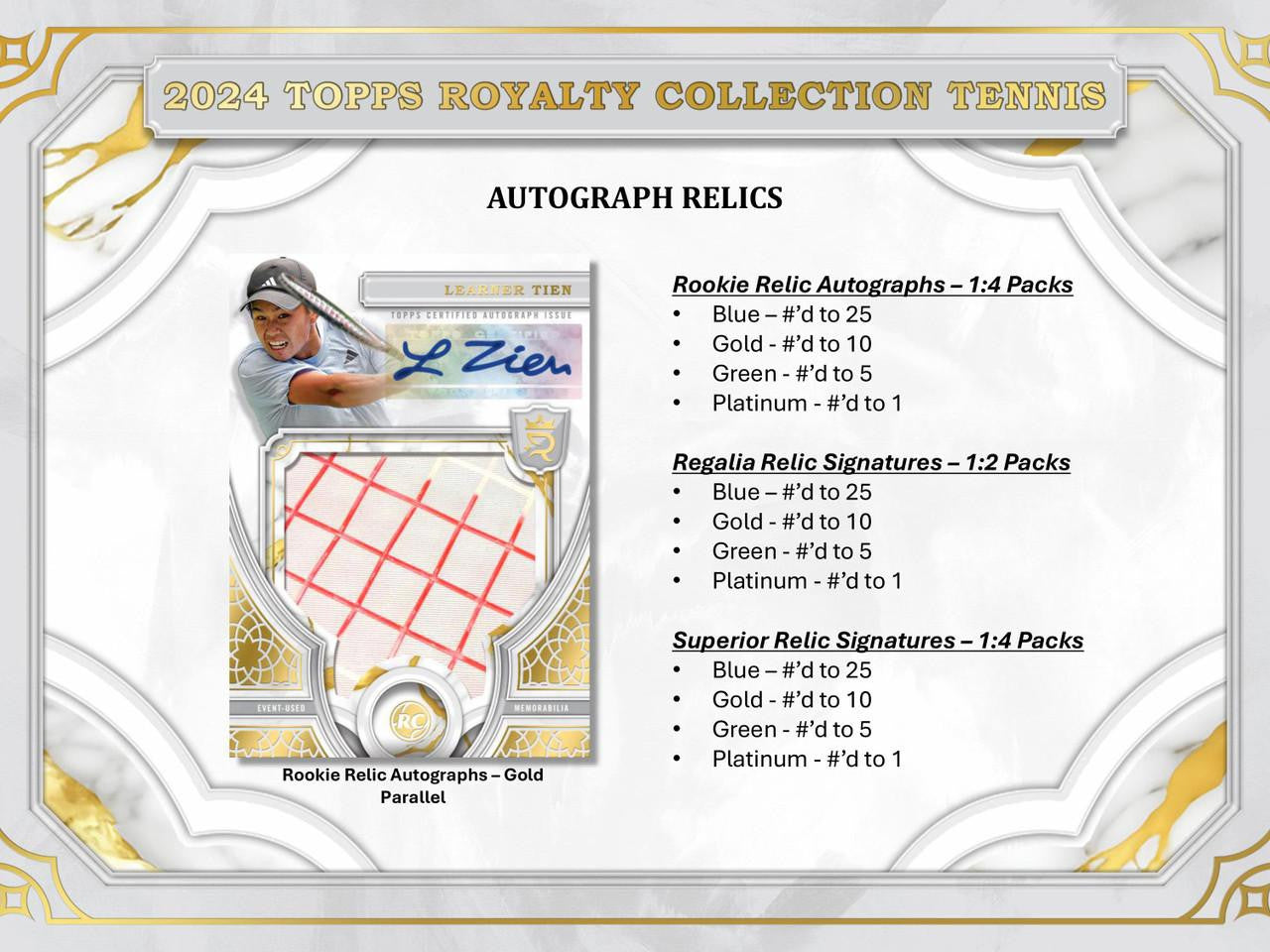 2024 Topps Royalty Tennis Hobby Case (4)