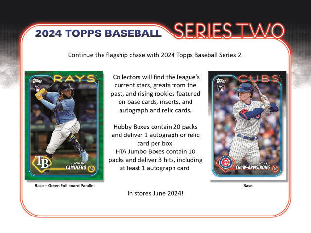 2024 Topps Series 2 Baseball Jumbo Hobby Box