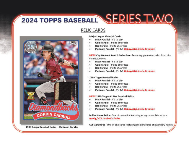2024 Topps Series 2 Baseball Jumbo Hobby Box