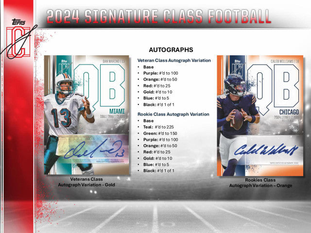 2024 Topps Signature Class Football Hobby Box