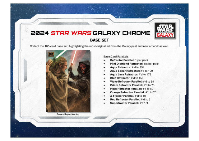 2024 Topps Star Wars Chrome Galaxy Hobby Box
