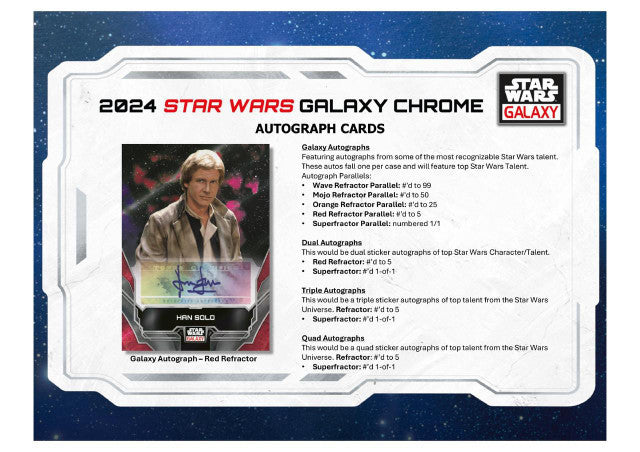 2024 Topps Star Wars Chrome Galaxy Hobby Box