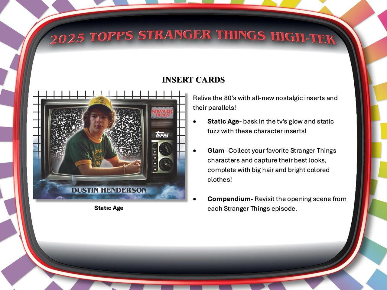 2025 Topps High Tek Stranger Things Hobby Box