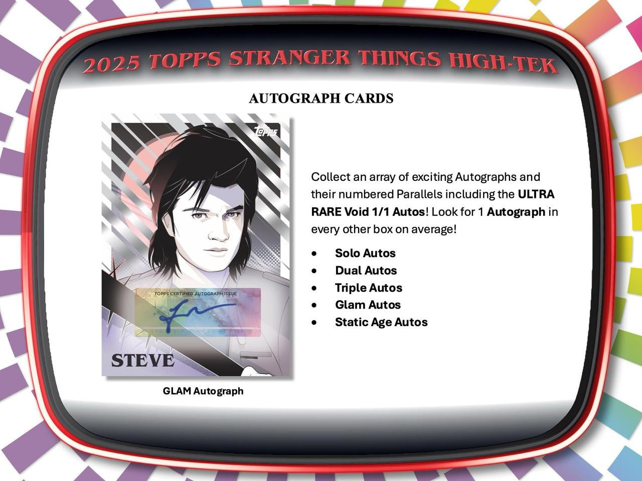 2025 Topps High Tek Stranger Things Hobby Box