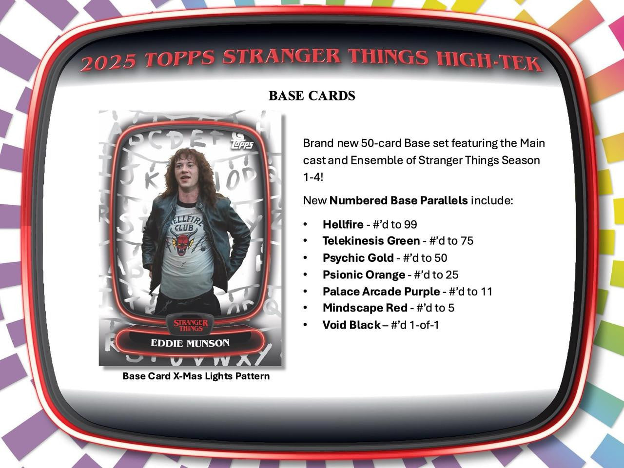 2025 Topps High Tek Stranger Things Hobby Box