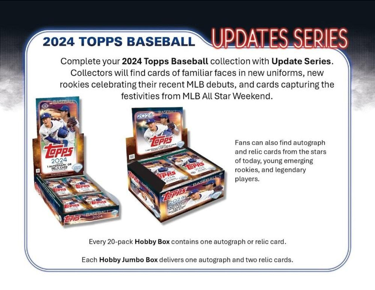 2024 Topps Update Series Baseball Jumbo Hobby Box