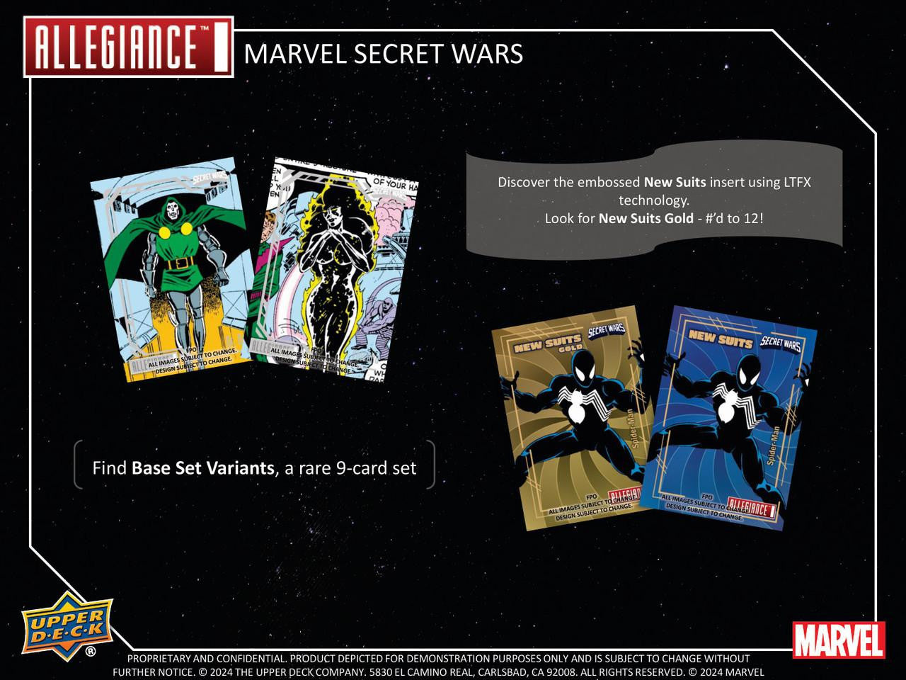 2024 Upper Deck Marvel Allegiance Secret Wars 1984 Hobby Box