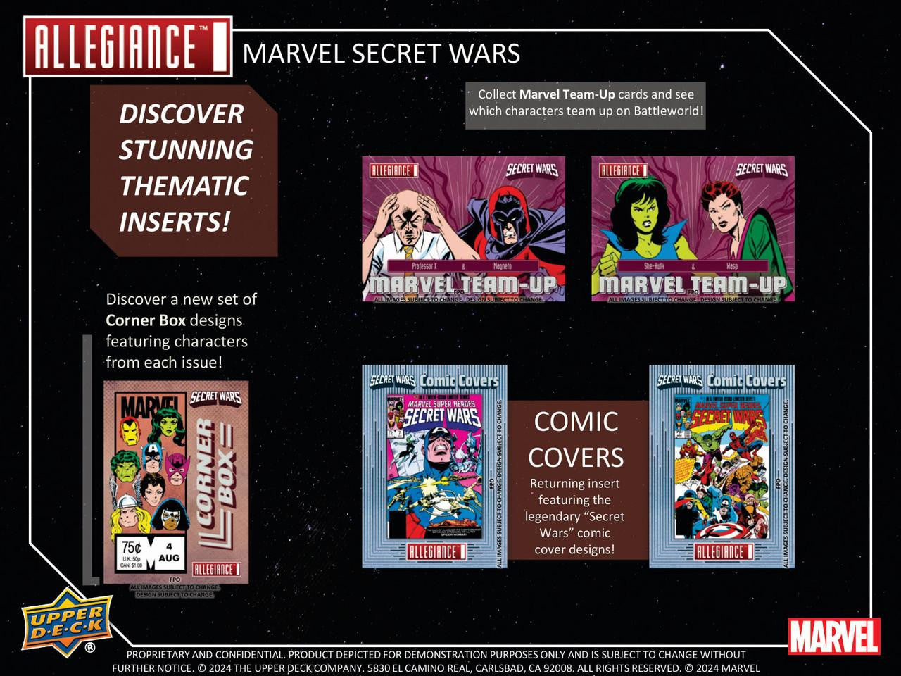 2024 Upper Deck Marvel Allegiance Secret Wars 1984 Hobby Box