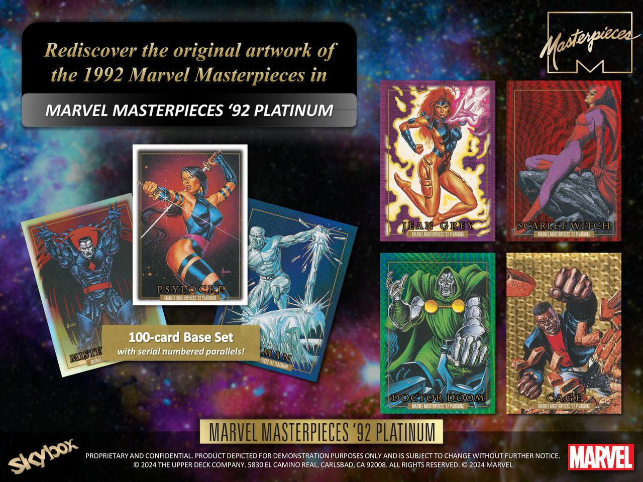 2024 Upper Deck Marvel Masterpieces '92 Platinum Hobby Box