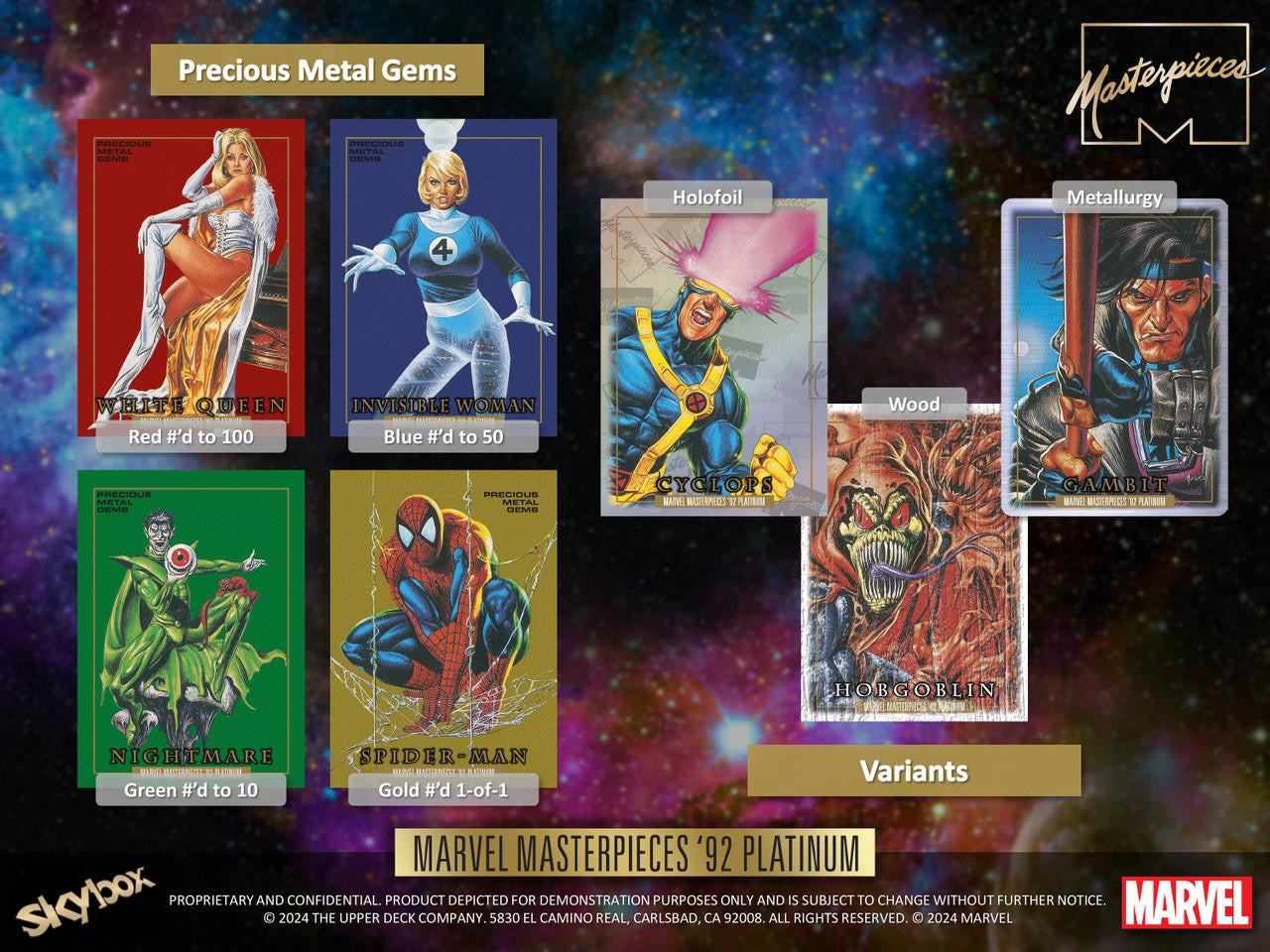 2024 Upper Deck Marvel Masterpieces '92 Platinum Hobby Case (18)