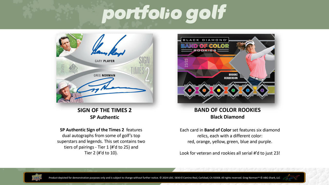 2024 Upper Deck Portfolio Golf Hobby Case (16)