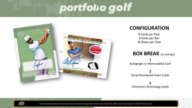 2024 Upper Deck Portfolio Golf Hobby Case (16)