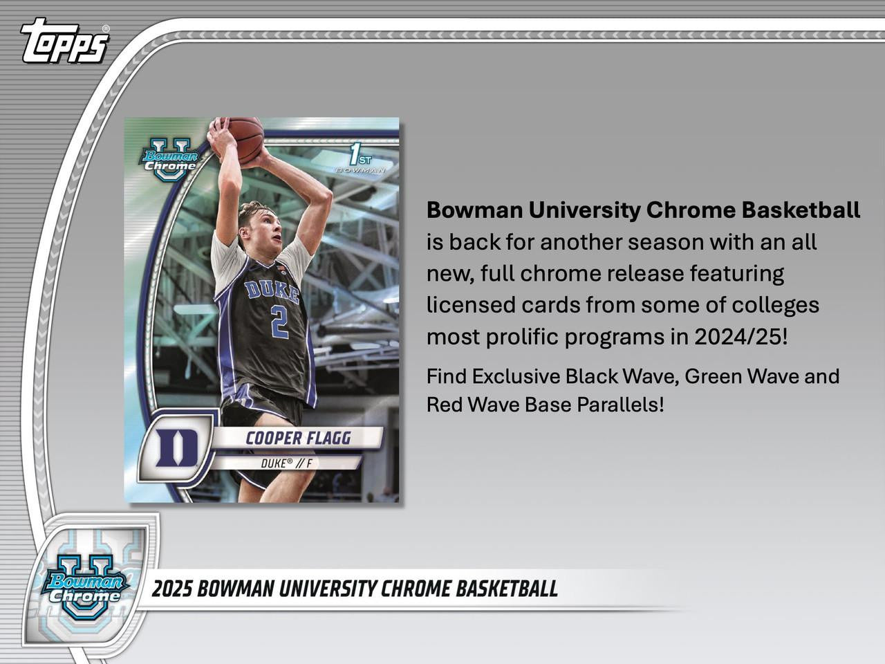 2024/25 Bowman University Chrome Basketball Blaster Box