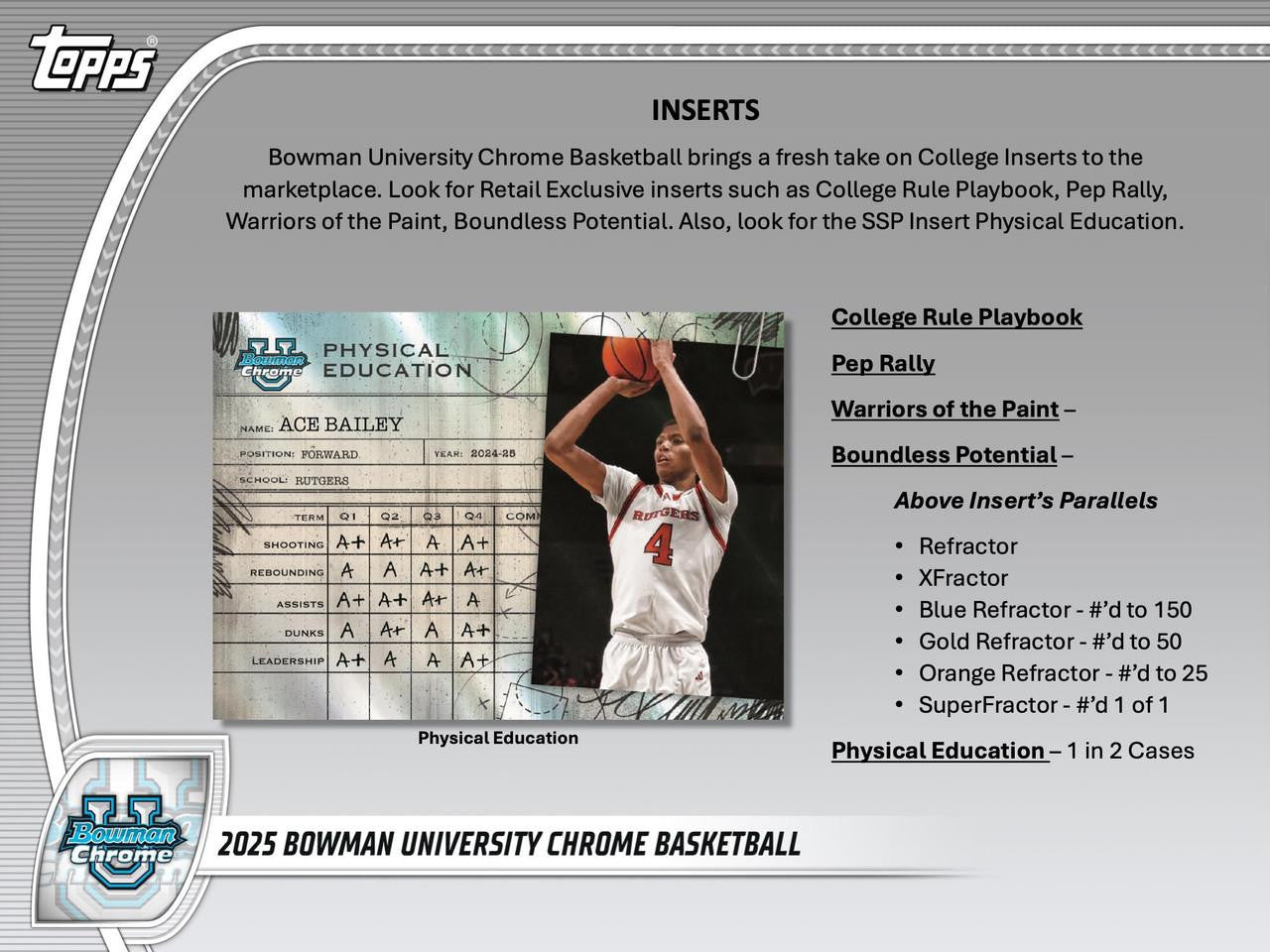 2024/25 Bowman University Chrome Basketball Blaster Box