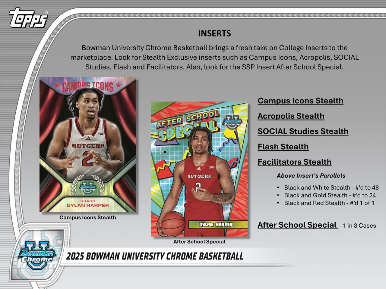 2024/25 Bowman University Chrome Basketball Breaker's Delight Case (12)