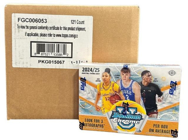 2024/25 Bowman University Chrome Basketball Breaker's Delight Case (12)