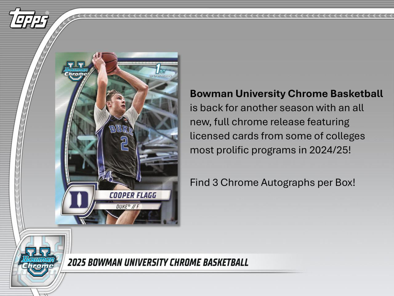 2024/25 Bowman University Chrome Basketball Breaker's Delight Case (12)