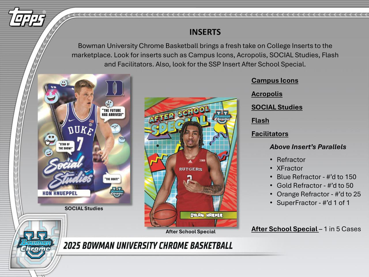 2024/25 Bowman University Chrome Basketball Hobby Case (12)