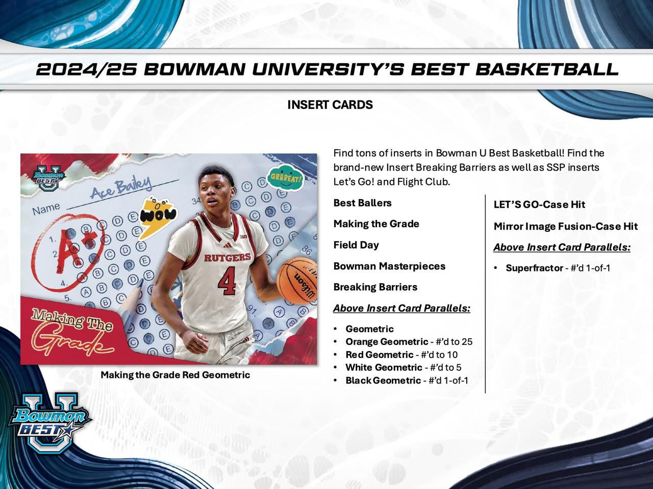 2024/25 Bowman University's Best Basketball Breaker Delight Box