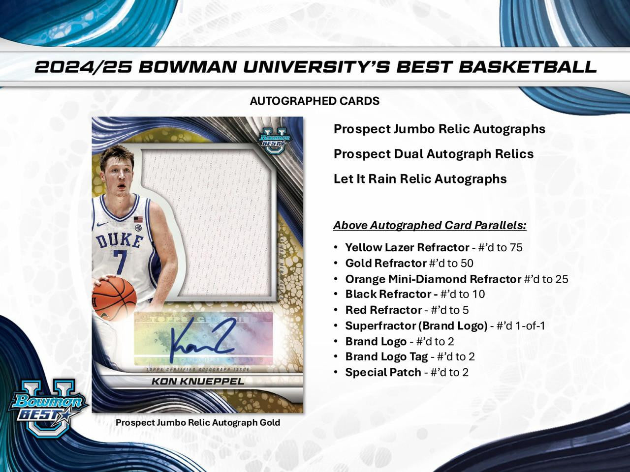2024/25 Bowman University's Best Basketball Hobby Box