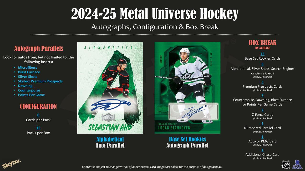 2024/25 Upper Deck Skybox Metal Universe Hockey Hobby Case (16)
