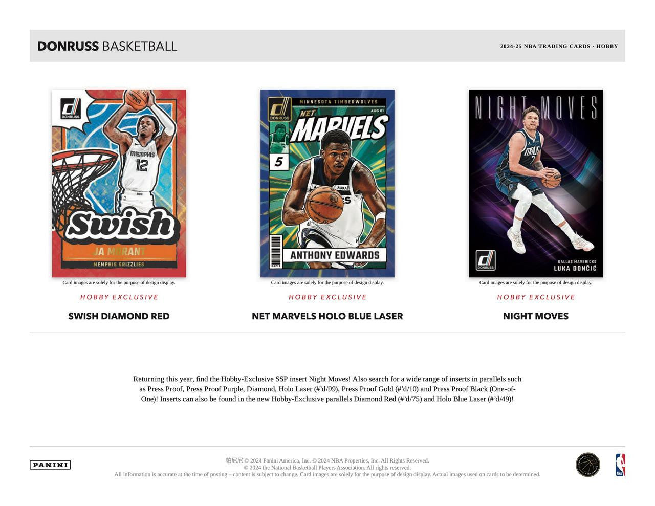 2024/25 Panini Donruss Basketball Hobby Box
