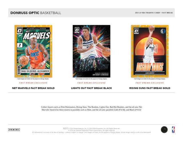 2024/25 Panini Donruss Optic Basketball Fast Break Box