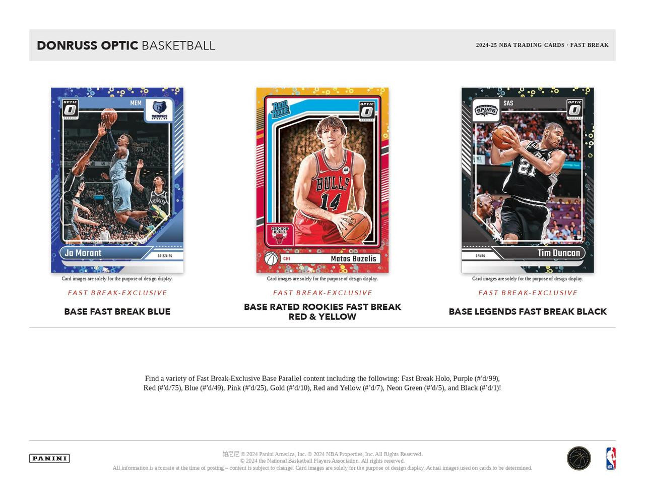 2024/25 Panini Donruss Optic Basketball Fast Break Box