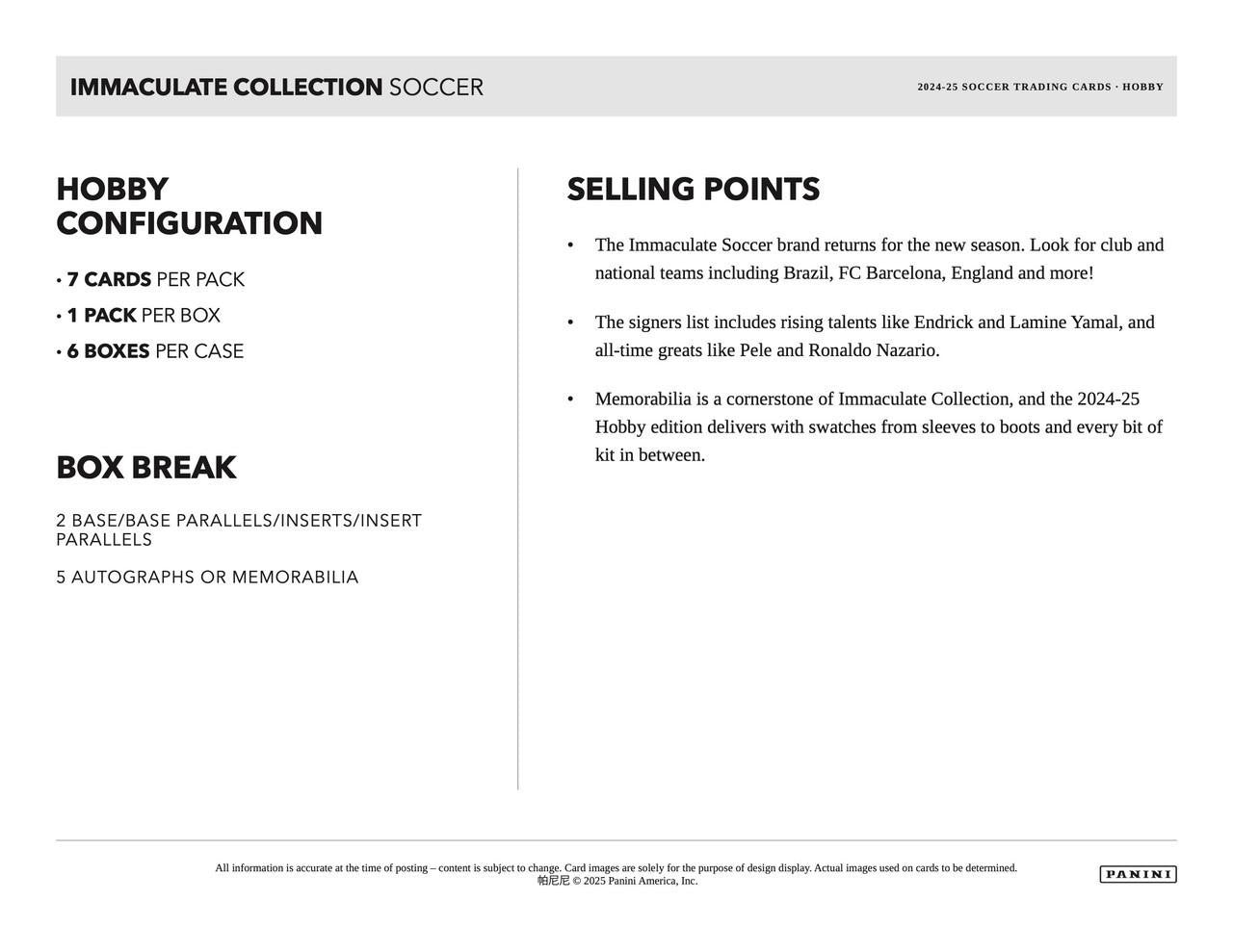 2024/25 Panini Immaculate Soccer Hobby Case (6)