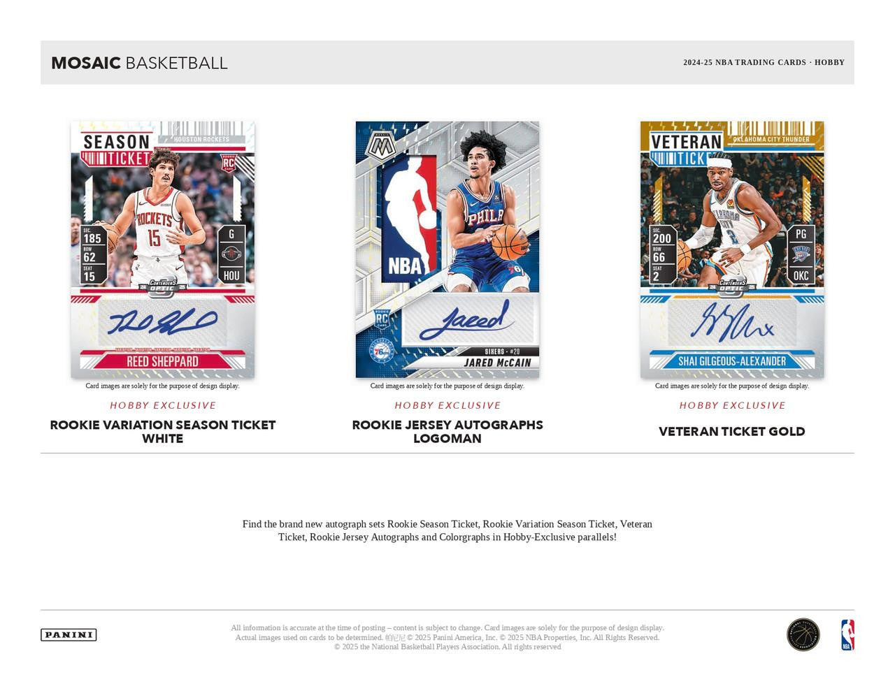 2024/25 Panini Mosaic Basketball Hobby Box