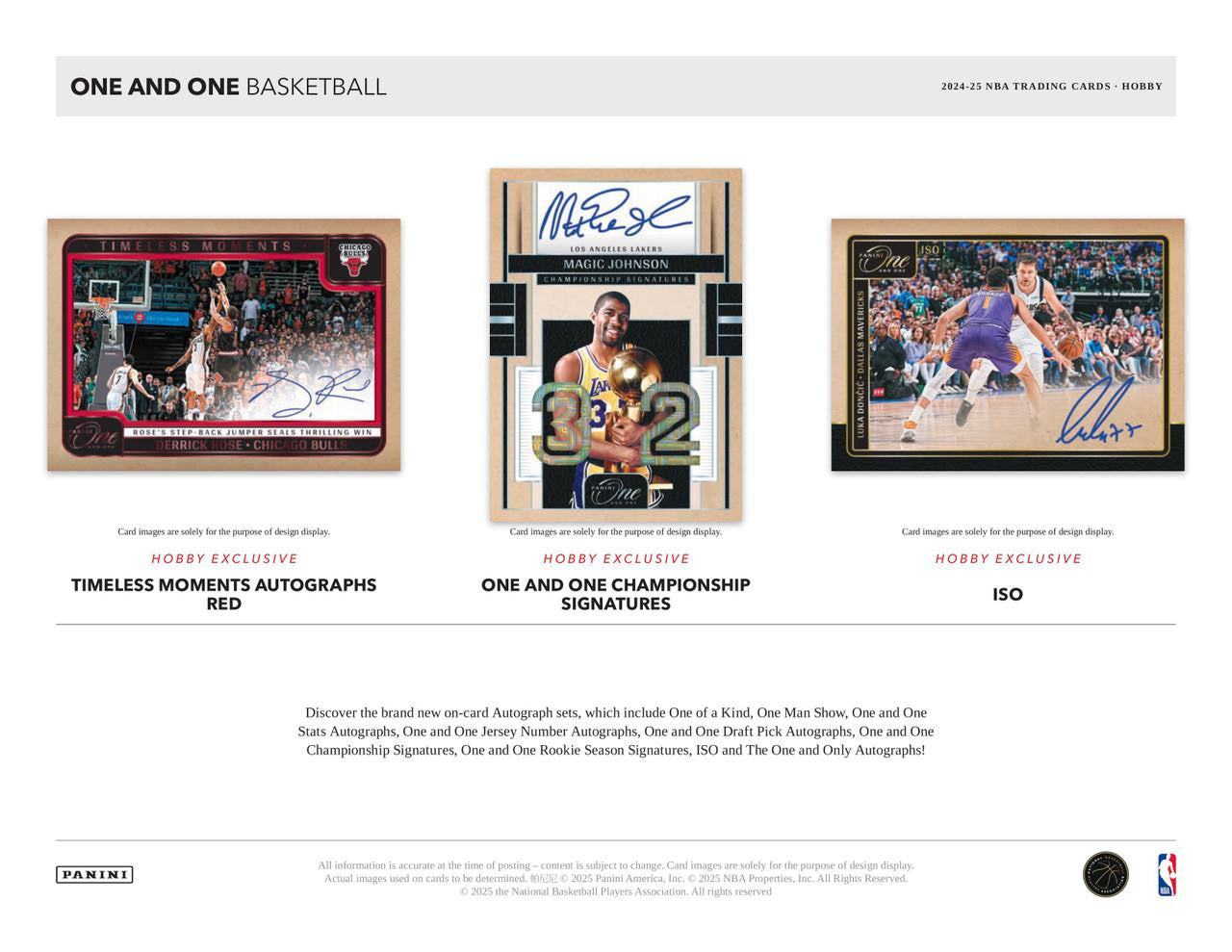 2024/25 Panini One and One Basketball Hobby Box
