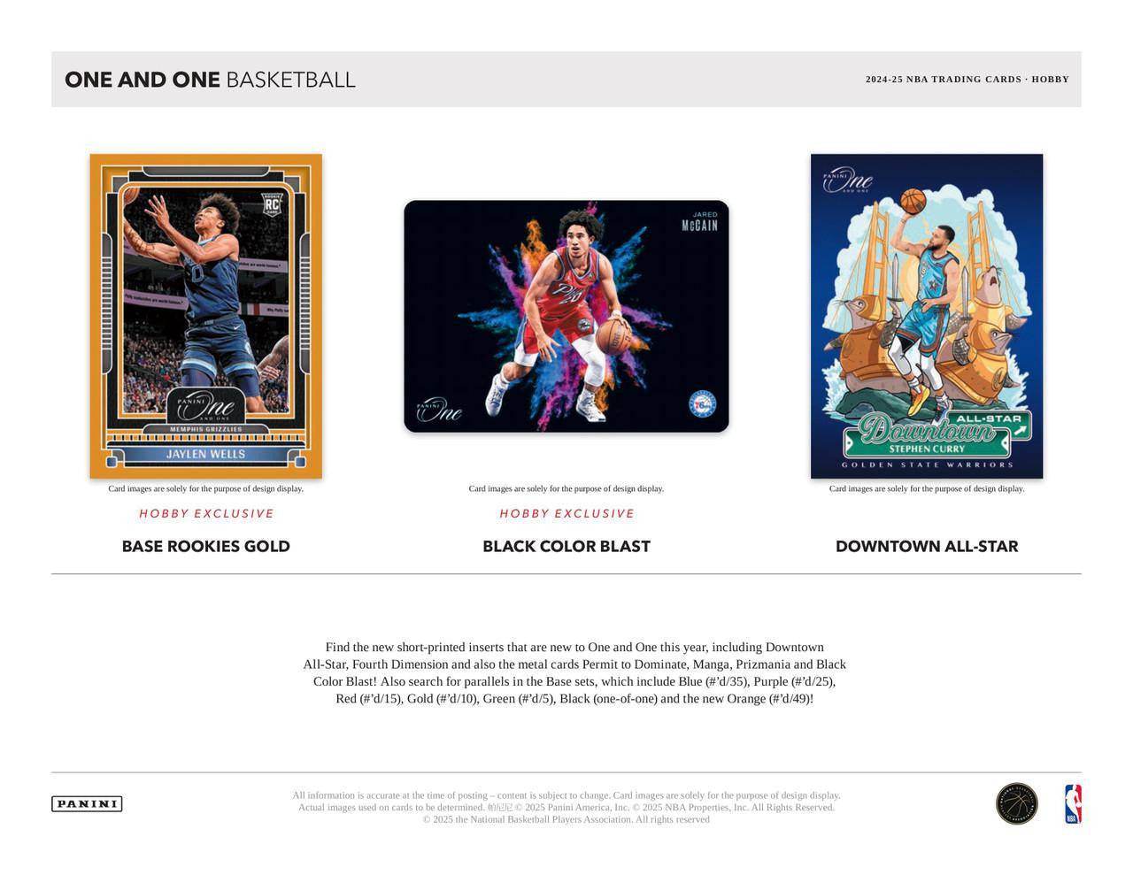 2024/25 Panini One and One Basketball Hobby Box