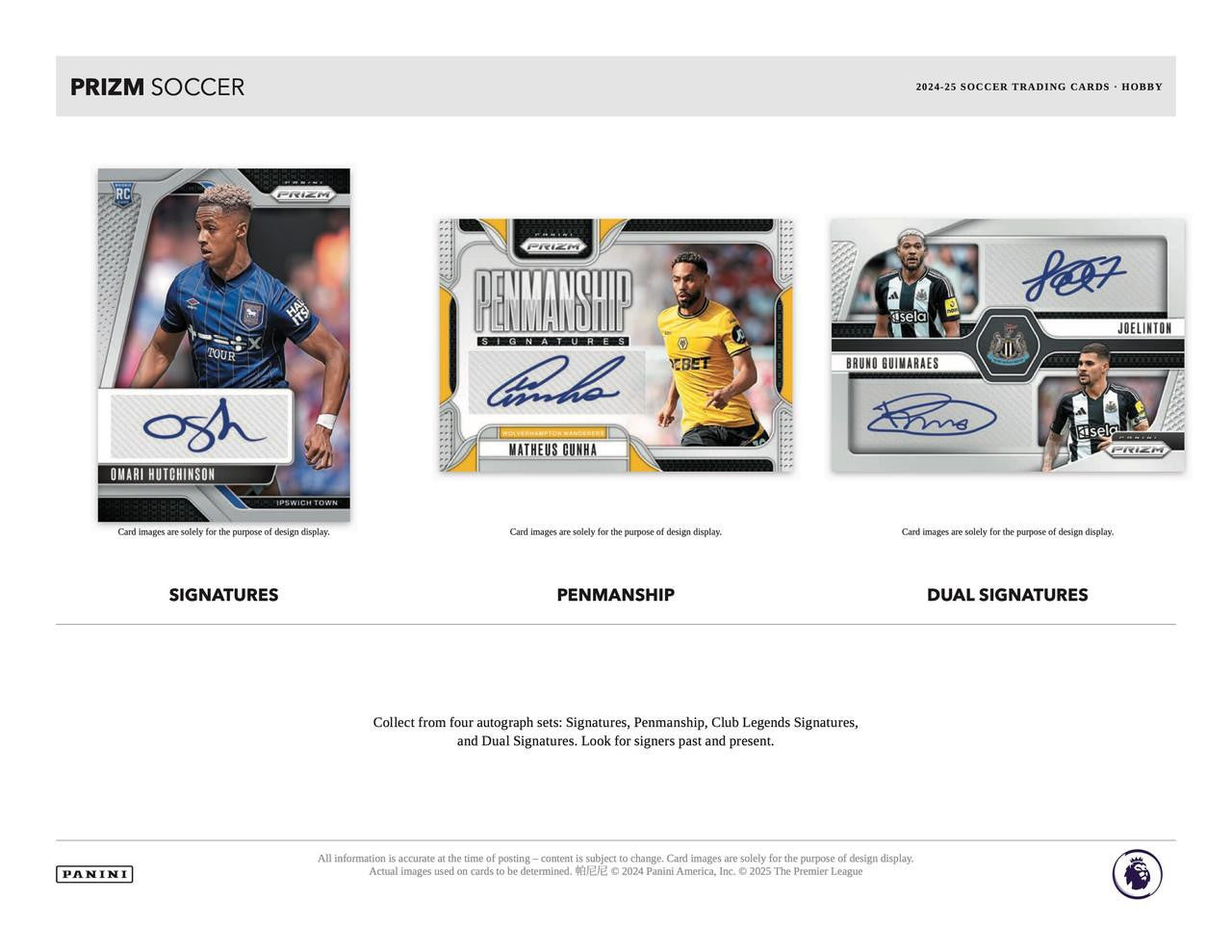 2024/25 Panini Prizm EPL Premier League Soccer Hobby Box