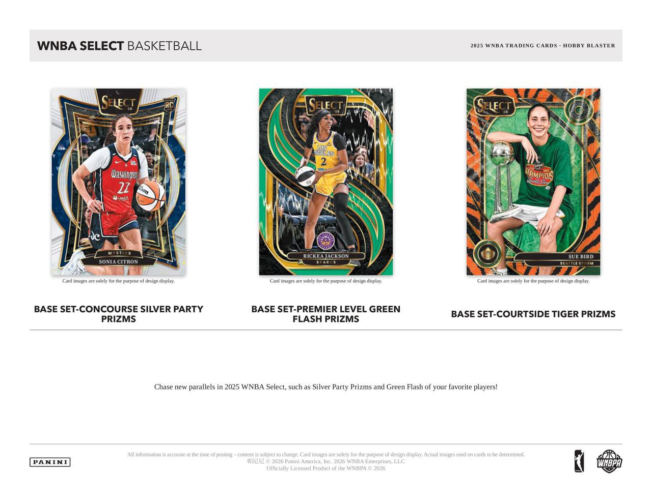 2025 Panini Select WNBA Basketball Hobby Blaster Box