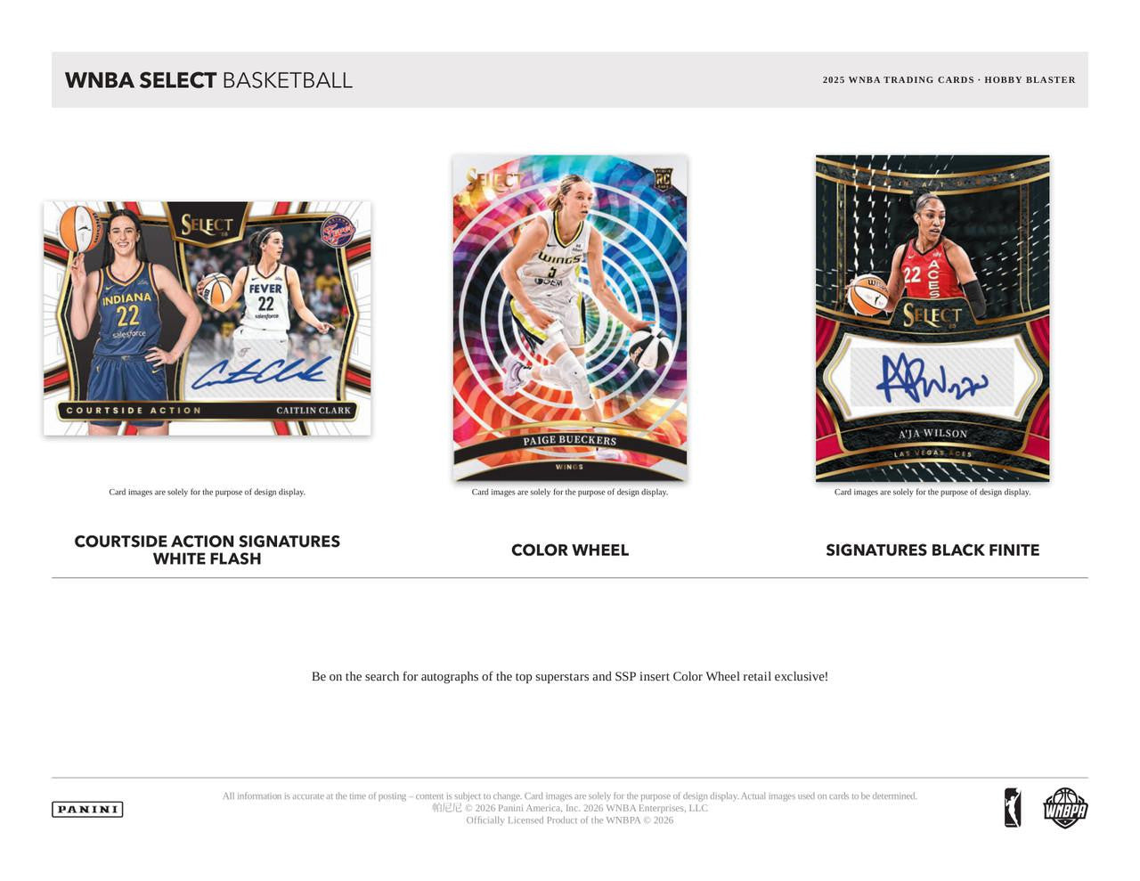 2025 Panini Select WNBA Basketball Hobby Blaster Box