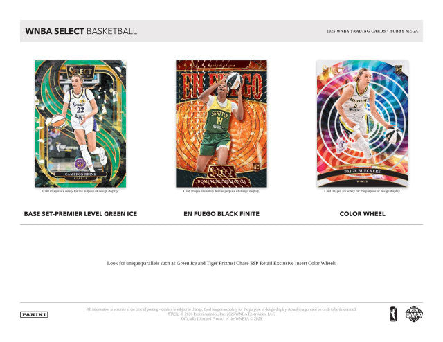 2025 Panini Select WNBA Basketball Hobby Mega Box (Green Ice)