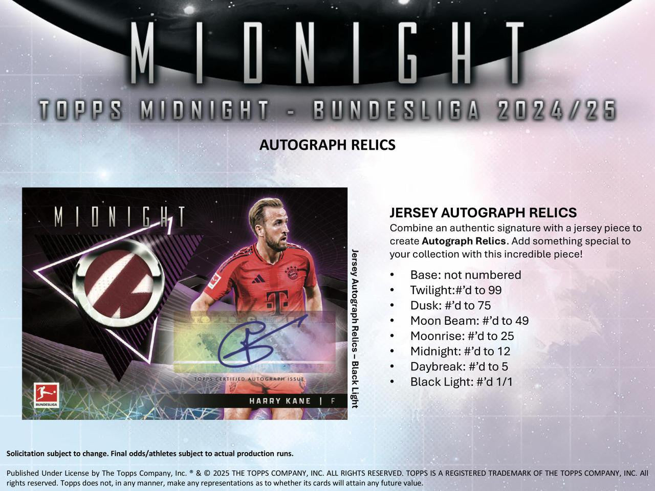 2024/25 Topps Midnight Bundesliga Soccer Hobby Box