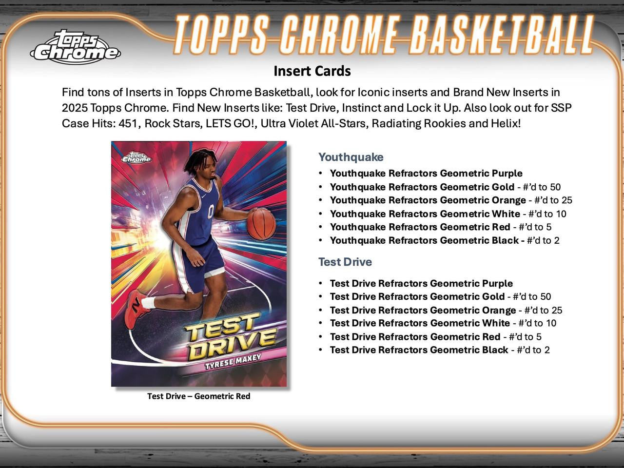 2024/25 Topps Chrome Basketball Breaker's Delight Box