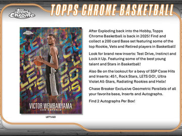 2024/25 Topps Chrome Basketball Breaker's Delight Box