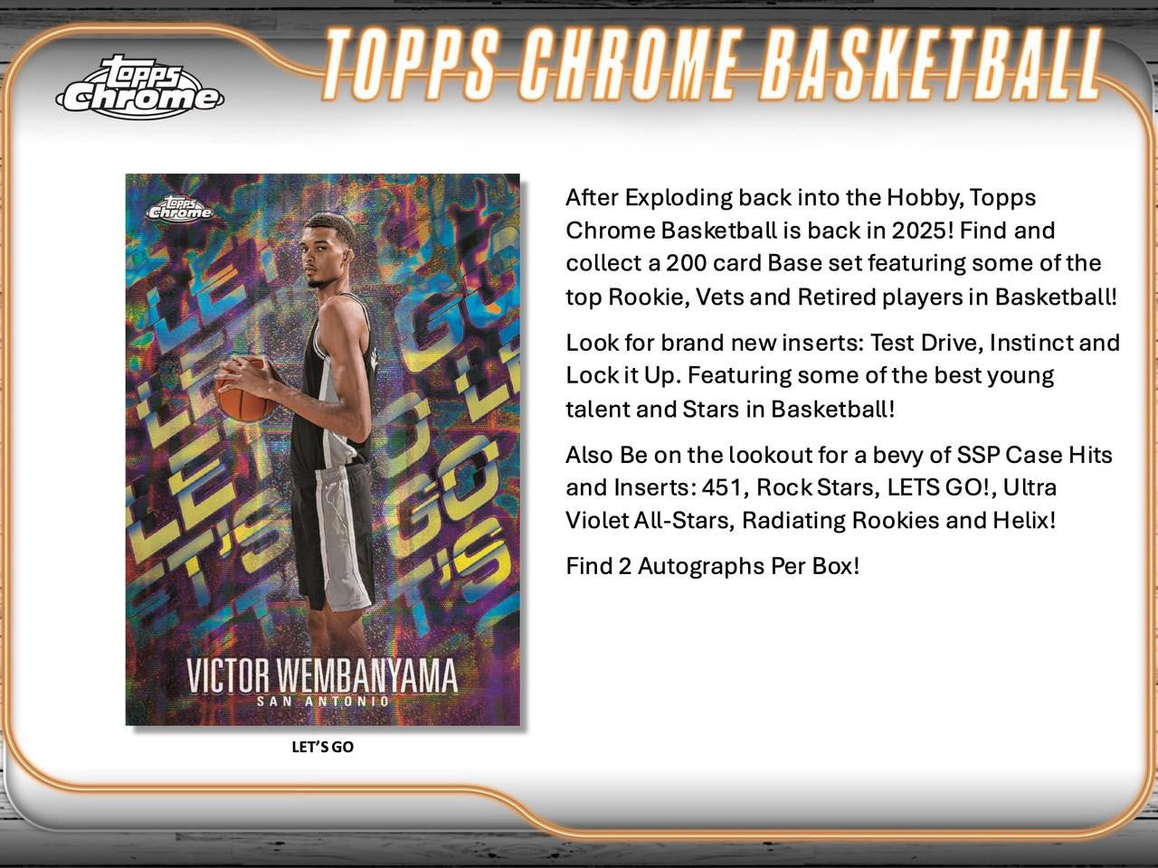 2024/25 Topps Chrome Basketball Hobby Case (12)
