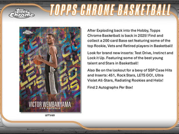 2024/25 Topps Chrome Basketball Hobby Case (12)