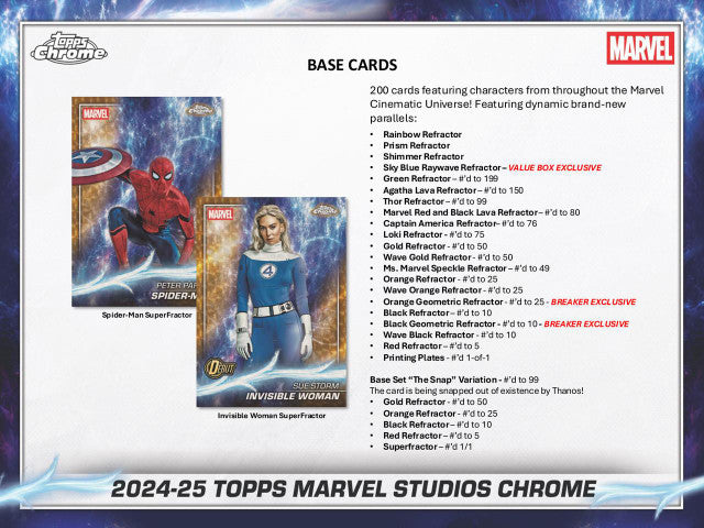 2024/25 Topps Marvel Studios Chrome Breaker's Delight Case (6)