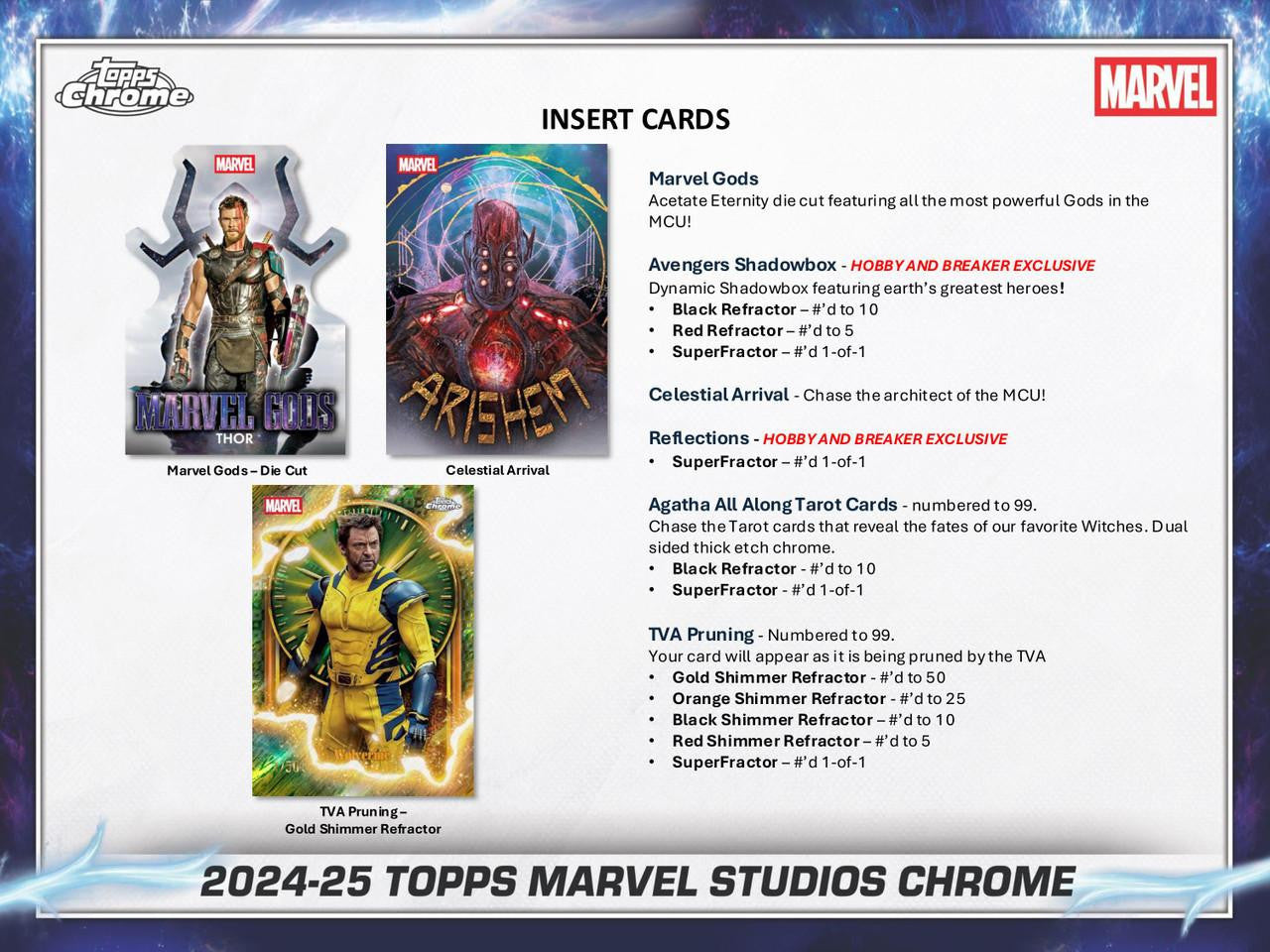 2024/25 Topps Marvel Studios Chrome Hobby Box
