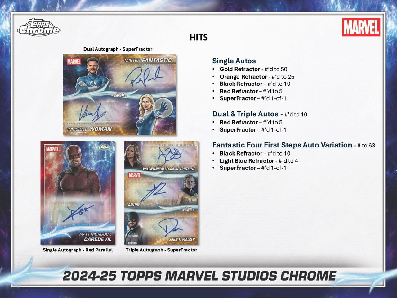 2024/25 Topps Marvel Studios Chrome Hobby Box