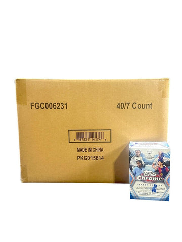 2024/25 Topps UEFA Women's Champions League Chrome Soccer Blaster Box CASE (40)