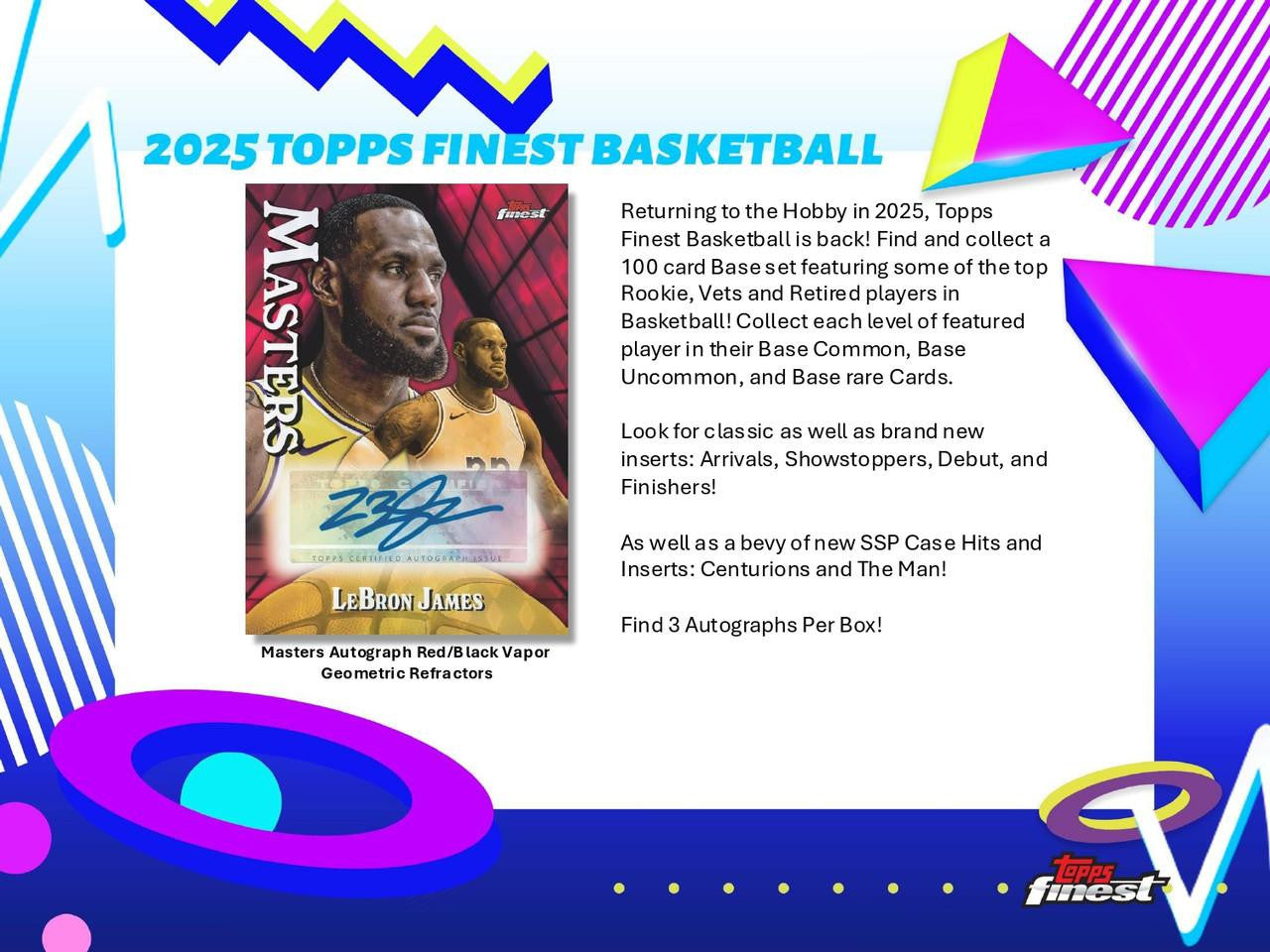 2024/25 Topps Finest Basketball Breakers Delight Box