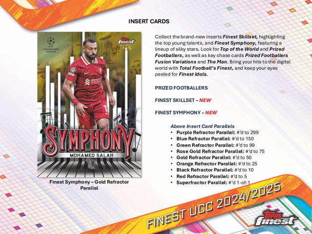 2024/25 Topps UEFA Club Competitions Finest Soccer Hobby Box