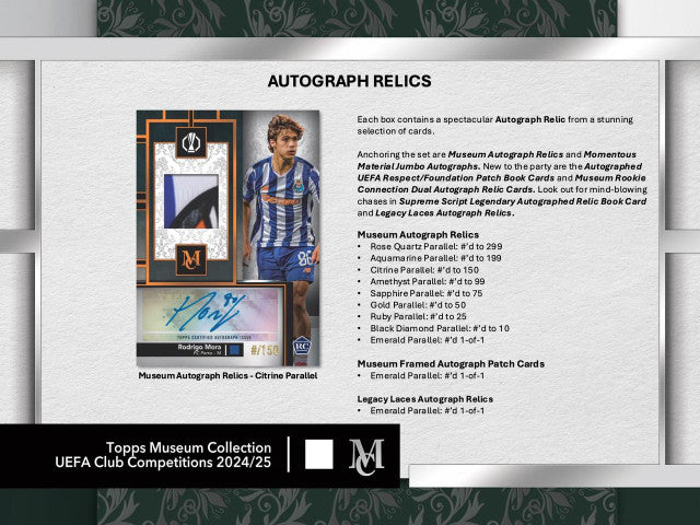 2024-25 Topps UEFA Club Competitions Museum Collection Soccer Hobby Box